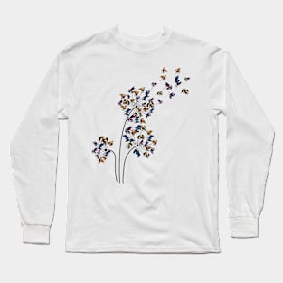 Dragon Dandelion Flower Long Sleeve T-Shirt